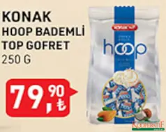 KONAK HOOP BADEMLİ TOP GOFRET 250 G - BAYRAM ŞEKERİ/ÇİKOLATASI KONAK HOOP BADEMLİ TOP GOFRET 250 G - BAYRAM ŞEKERİ/ÇİKOLATASI